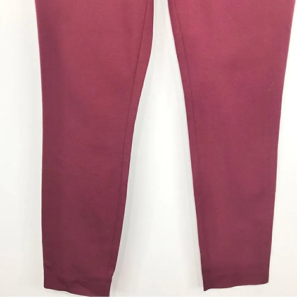 GAP Signature Burgundy Skinny Ankle Classic Pants NEW